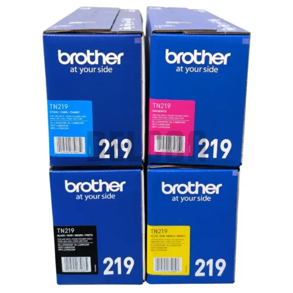 Toner Brother TN219 [TN219BK | TN219C | TN219M | TN219Y] Negro Cyan Magenta Amarillo, Para Brother HL-L3280CDW / DCP-L3560CDW / MFC-L3760CDW.