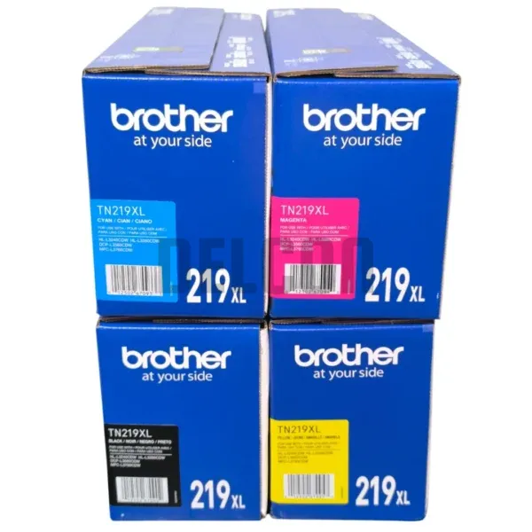 Toner Brother TN219XL [TN219XLBK | TN219XLC | TN219XLM | TN219XLY] Negro Cyan Magenta Amarillo, Para Brother HL-L3280CDW / DCP-L3560CDW / MFC-L3760CDW.