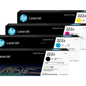 Juego De Tóner Hp 222A Color Negro Cyan Magenta Amarillo, Para Impresoras Hp LaserJet Pro 3203dw / 3204dw / MFP 3303fdw / 3288dw / 3388fdw / 3388sdw.
