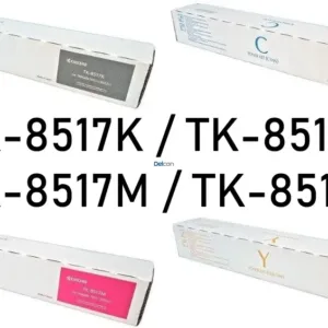 Pack Tóner Kyocera TK-8517K / TK-8517Y / TK-8517M / TK-8517C, Para Impresoras Kyocera TASKalfa 5052ci / 5053ci / 6052ci / 6053ci / Juego Completo.
