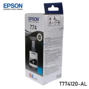 Botella De Tinta Epson T774120-AL [774] Negro, Para Impresoras Epson EcoTank L606 / L655 / L656 / L1455, Rendimiento 6.000 Páginas.