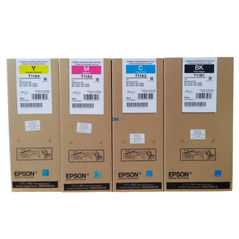 Tinta Epson T11B1 | T11A2 | T11A3 | T11A4, Negro Cyan Magenta Amarillo, Para Epson WorkForce Pro WF-C5310 / WF-C5390 / WF-C5810 / WF-C5890 / WF-C5891 Series.