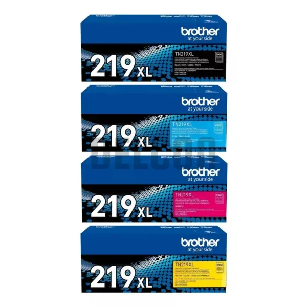 Toner Brother TN219XL [TN219XLBK | TN219XLC | TN219XLM | TN219XLY] Negro Cyan Magenta Amarillo, Para Brother HL-L3280CDW / DCP-L3560CDW / MFC-L3760CDW.