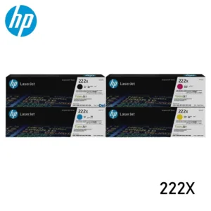 Juego De Tóner Hp 222X Color Negro Cyan Magenta Amarillo, Para Impresoras Hp LaserJet Pro 3203dw / 3204dw / MFP 3303fdw / 3288dw / 3388fdw / 3388sdw.