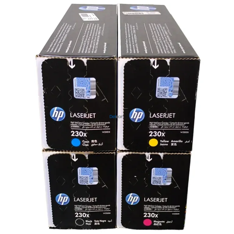Toner Hp 230X [W2300X] [W2301X] [W2302X] [W2303X] Para Impresoras HP Color LaserJet Pro 4203dw / MFP 4303fdw, Color Negro Cyan Magenta Amarillo.